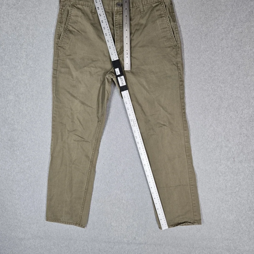Levi's 511 Men Pants 34X30 Olive Green Slim Chino Twill 28